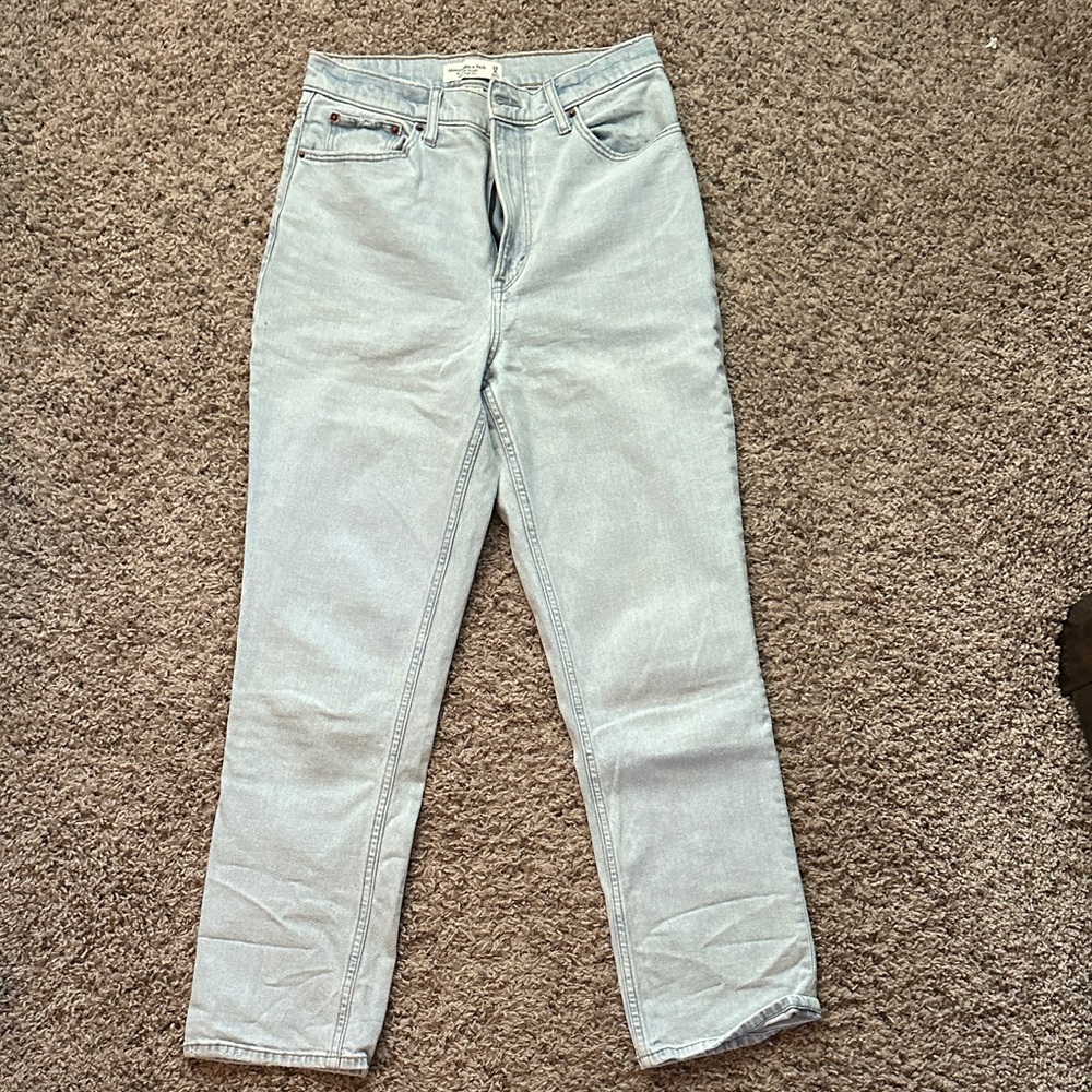 Abercrombie & Fitch The Ankle Straight Ultra High Rise Jeans 6L curve love